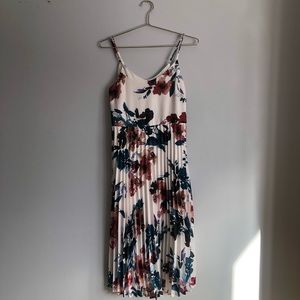Floral Pleated Dress